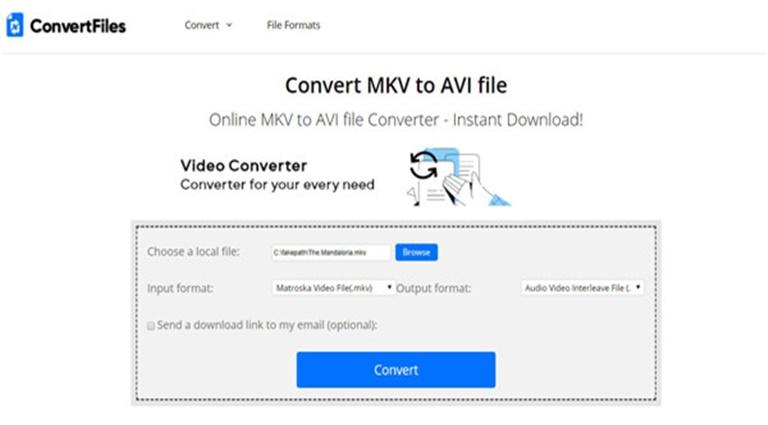 Convertfiles MKV AVI