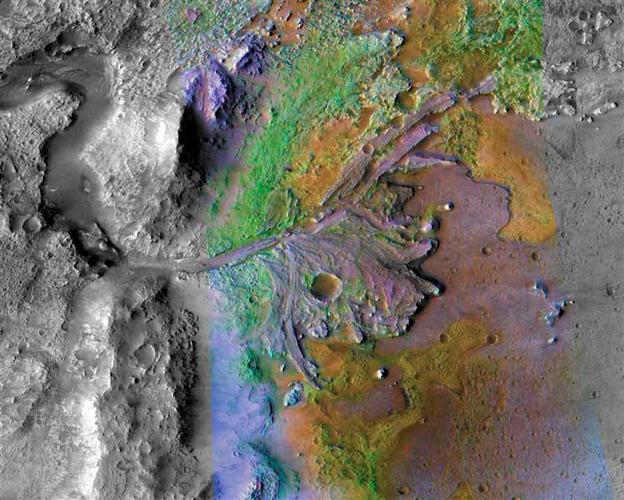 Cráter Jezero en Marte