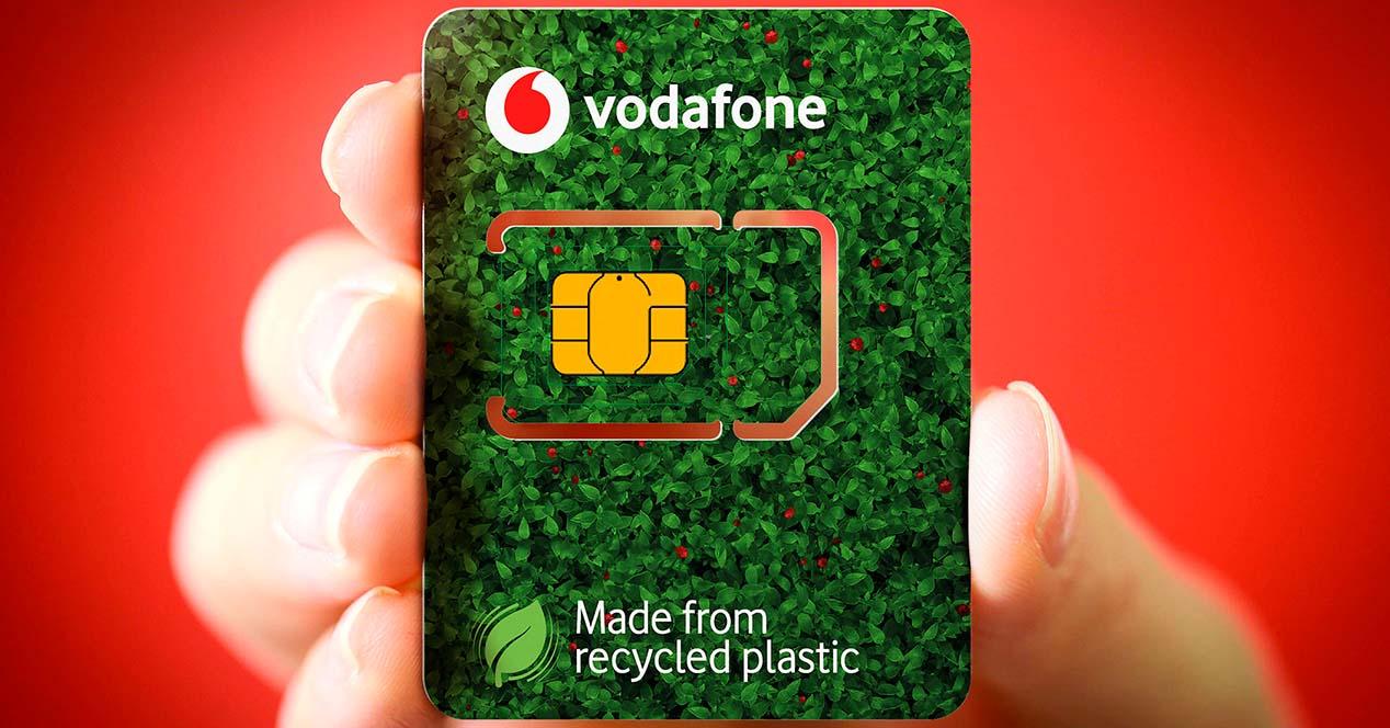 Nueva tarjeta eco-SIM de Vodafone