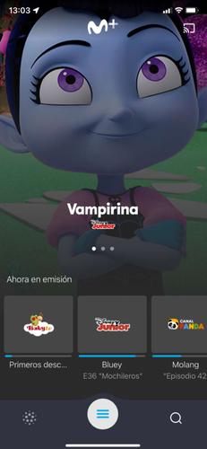 This is the new Movistar + app that does not work on all mobiles