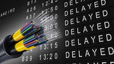 fibra optica retraso