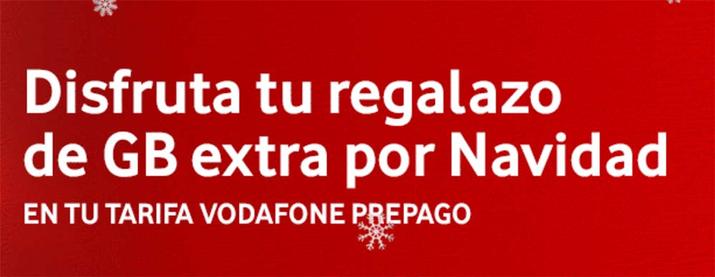 Promoción navidad Vodafone tarifas prepago