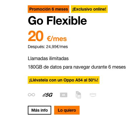 Tarifa Go Flexible de Orange