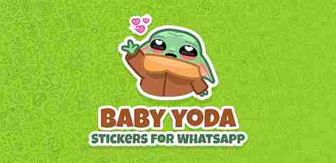 Klistermærker baby yoda whatsapp