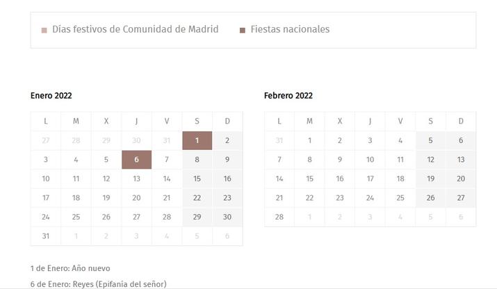 web work calendar