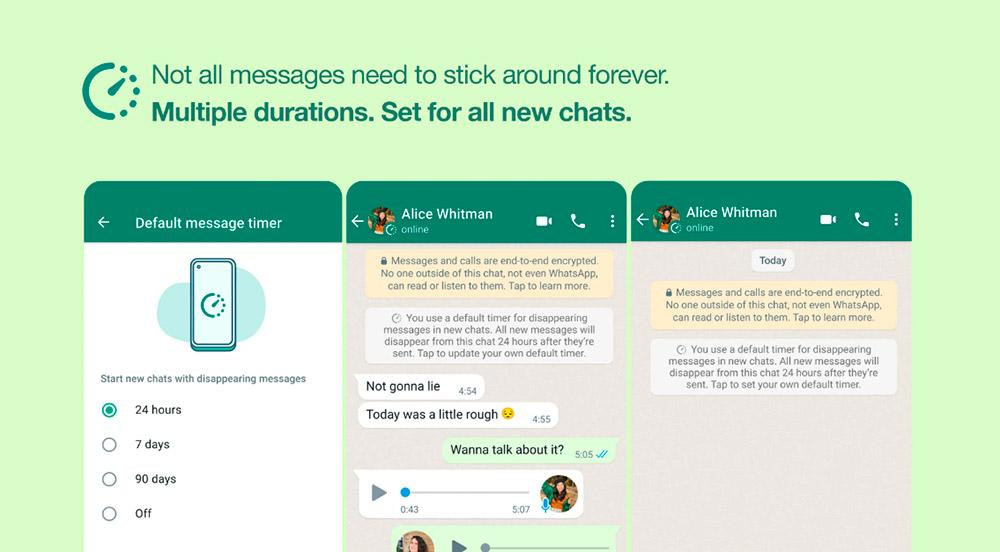 Pasos a seguir para configurar disponibilidad de mensajes en WhatsApp