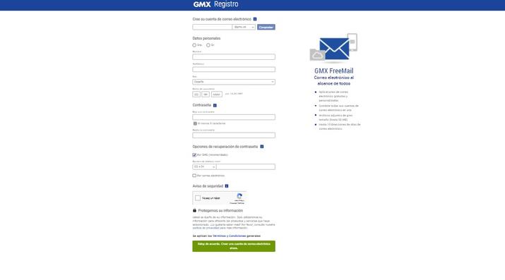 formulario gmx mail
