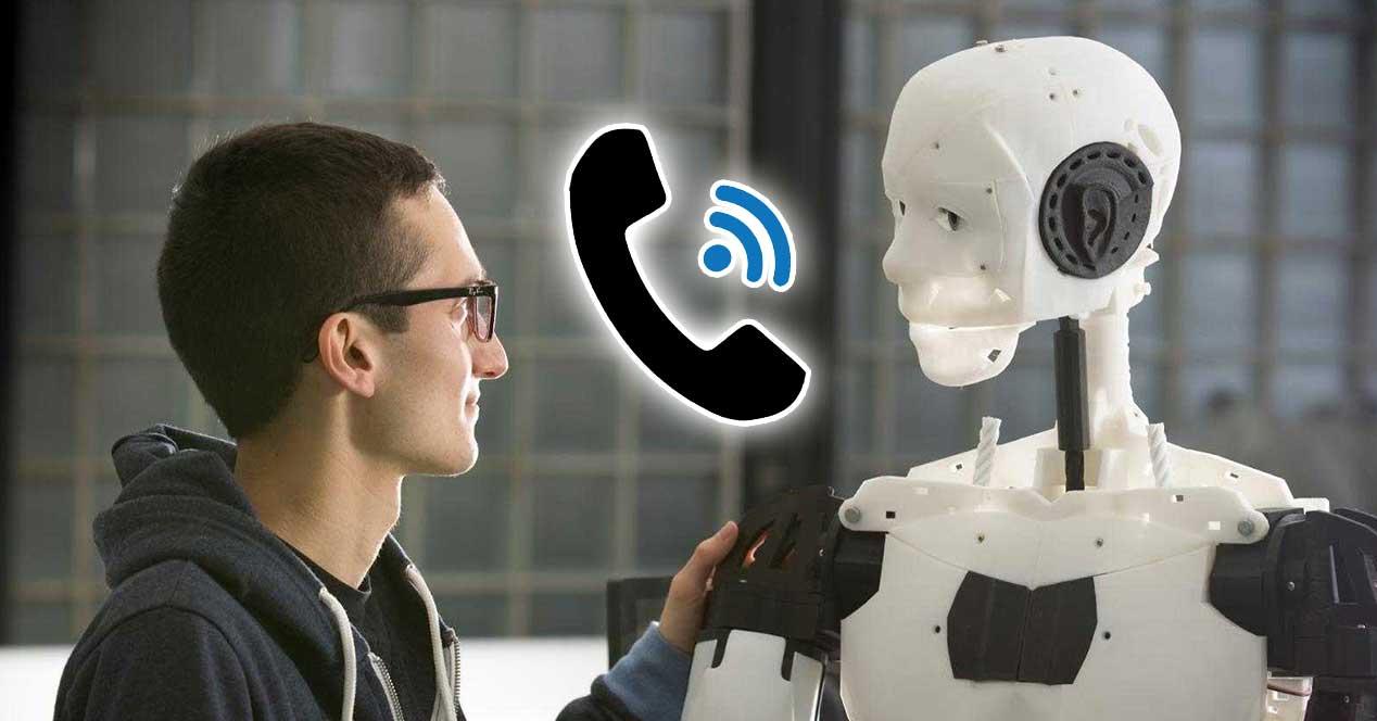humano robot llamadas