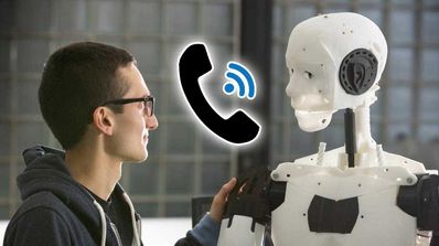 humano robot llamadas