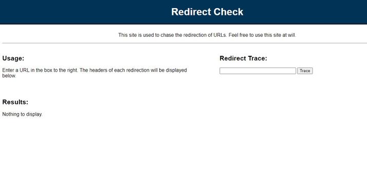 redirect check