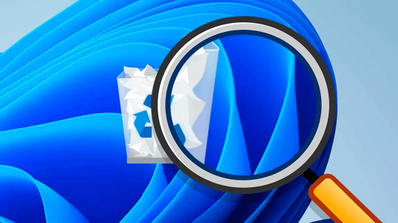 Buscando la papelera de reciclaje de Windows