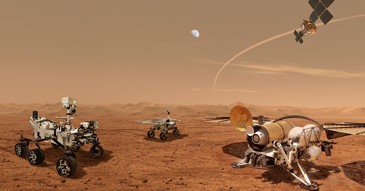 Vehículos recogida de muestras Marte