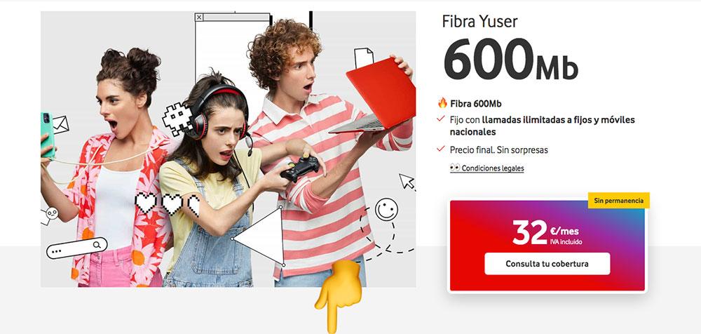 Fibra Yuser Vodafone