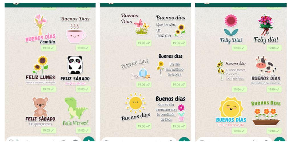 Stickers de buenos días para WhatsApp: Packs de pegatinas gratis