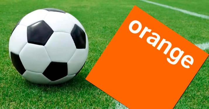Fußball und Orange