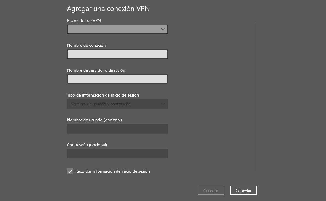 Windows'ta VPN
