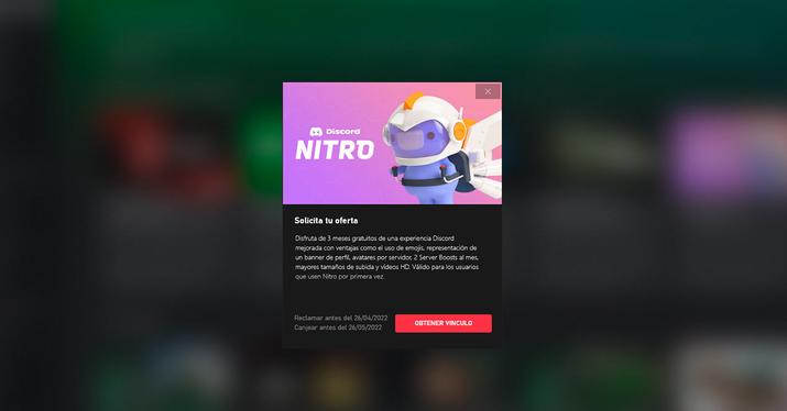 Discord Nitro con Xbox Game Pass