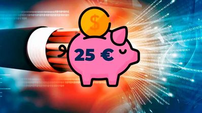 Fibra menos 25 euros