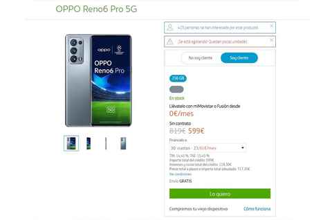OPPO Reno6 Pro 5G - Especificaciones