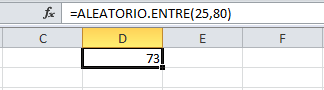 Números aleatorios Excel