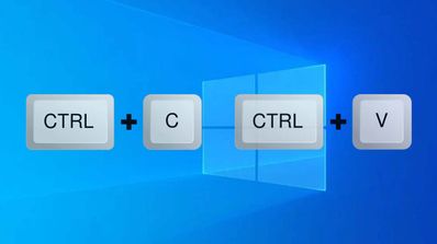 copiar y pegar Windows