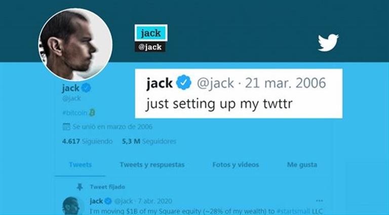 Primer tweet Jack Dorsey Twitter 2006