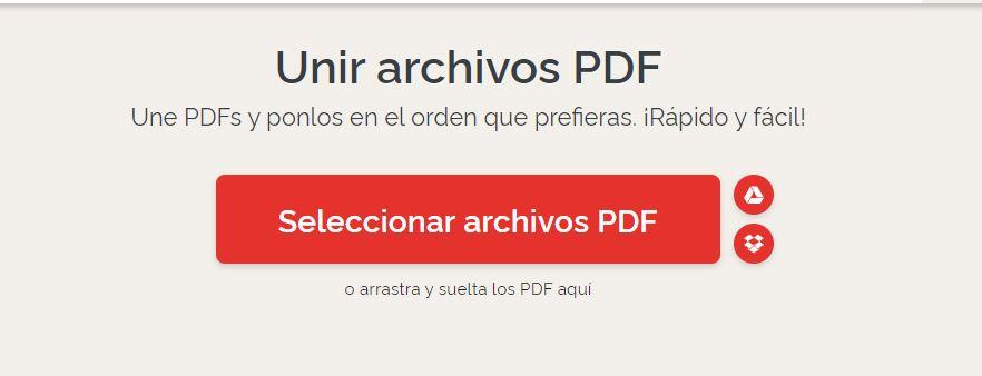 unir arquivos pdf