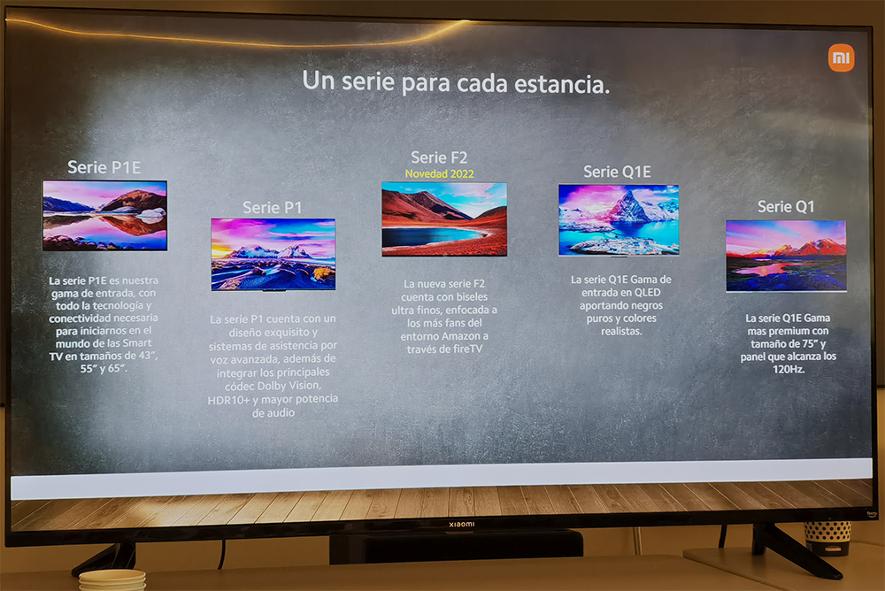 Xiaomi Serie F2 Smart TV con FireOS y toda la gama de TV Xiaomi