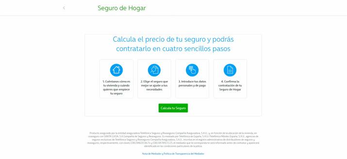 Movistar Home Insurance Calculator