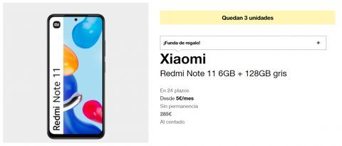 Xiaomi Redmi Note 11 - Especificaciones técnicas - Orange