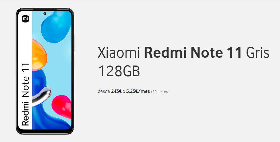 Movistar Xiaomi Redmi Note 11 128 GB Azul