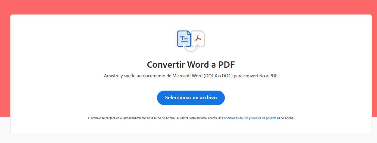 Adobe word en pdf