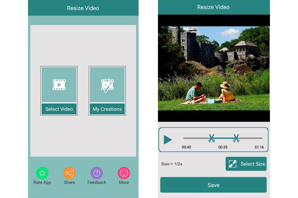 Aplicación Android Resize Video