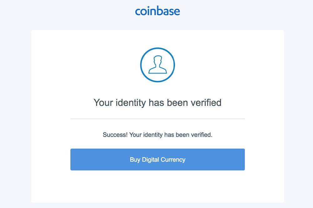 Cuenta verificada Coinbase