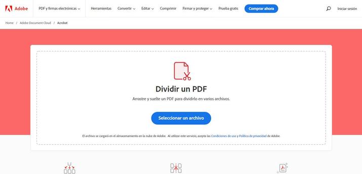 Dividir PDF online
