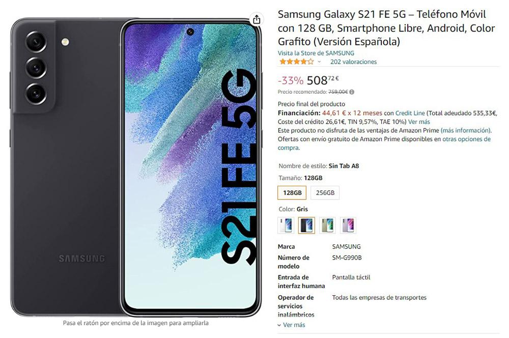 oferta Samsung Galaxy S21 FE