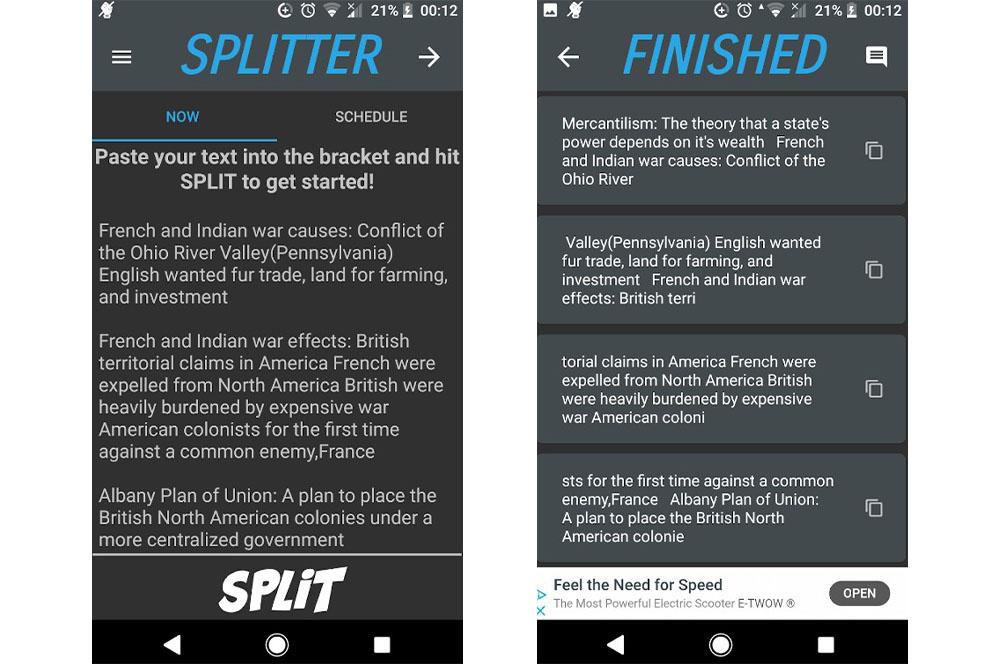 приложение Amazfit Splitter - Заметки
