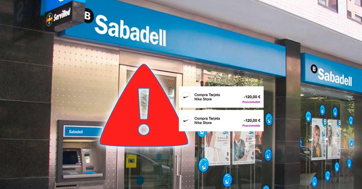 Cargos duplicados Sabadell