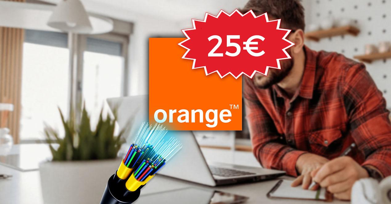Fibra a 25 euros Orange