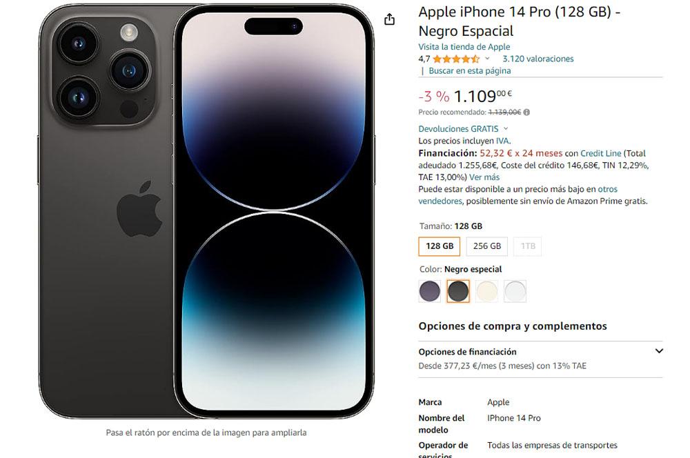 MediaMarkt deja el iPhone 14 Pro a su precio más bajo para