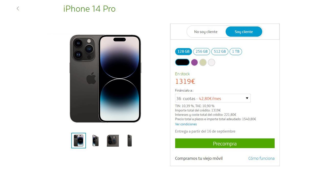 iPhone 14 Pro Movistar