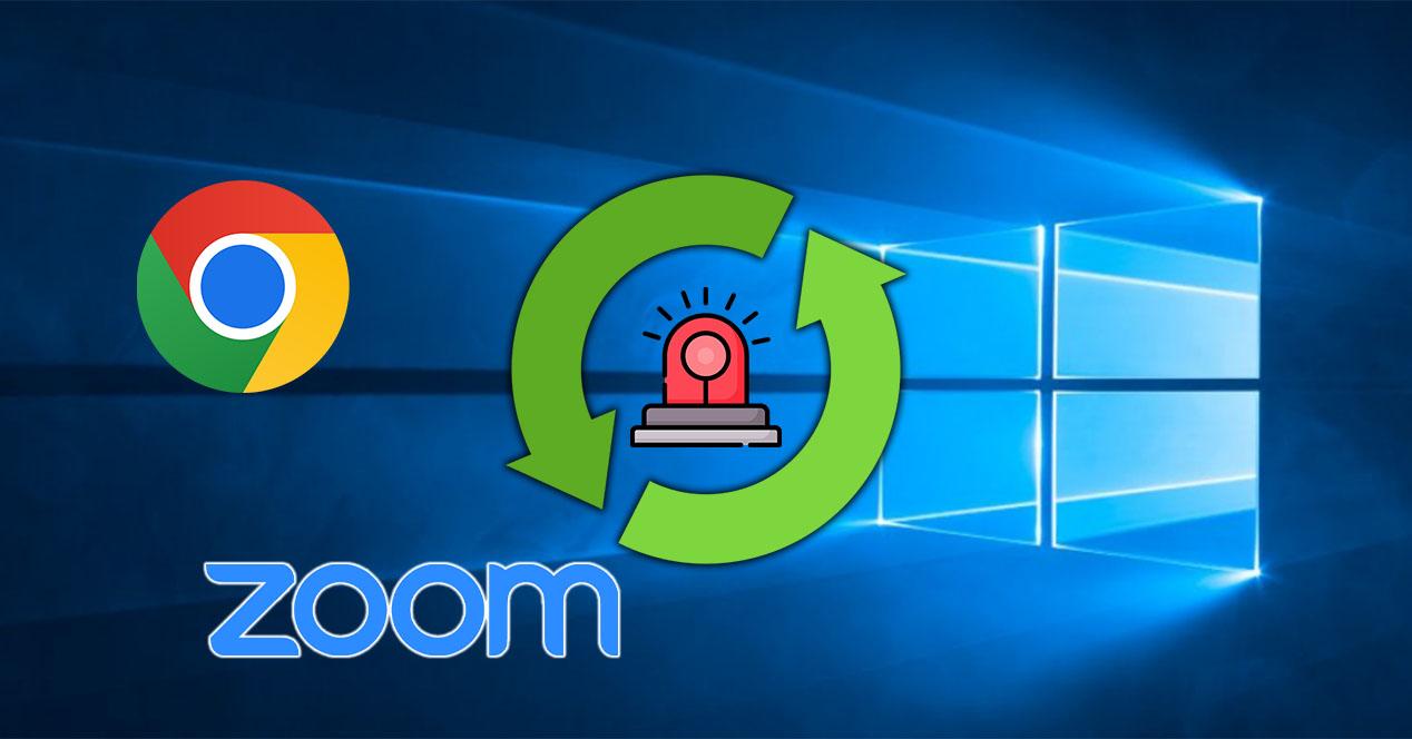 Actualizar Chrome, Windows y Zoom