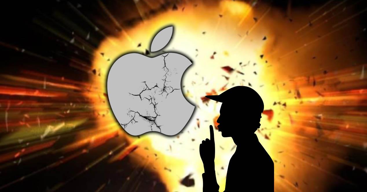 dispositivo Apple explosión
