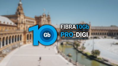 Fibra 10 gigas Digi en Sevilla