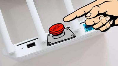Reset router