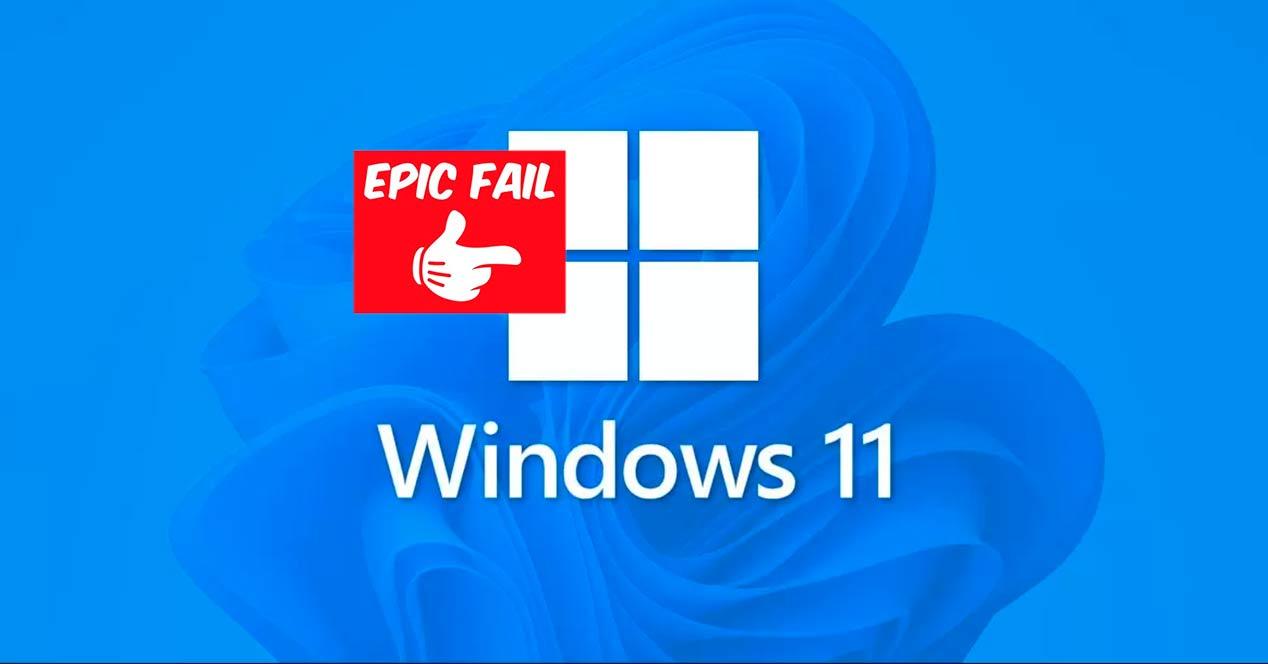 Windows 11 fracaso