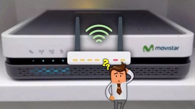 Router luces Movistar