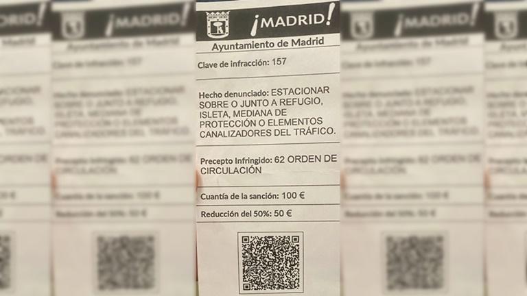 Madrid falsa multa tráfico