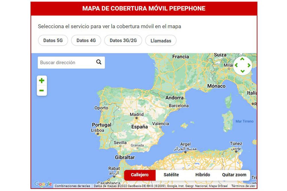 mapa cobertura Pepephone