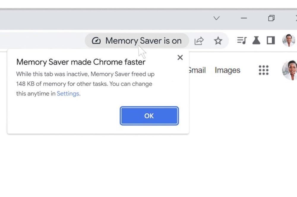 Risparmio di memoria Chrome